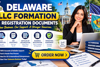 assist with delaware llc formation and registration documents