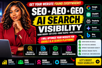 optimize your website, brand for SEO, aeo, GEO and ai search visibility