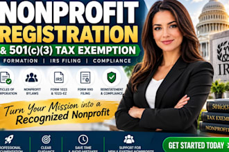 register your US nonprofit and prepare your 501c3 tax exemption application