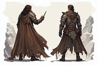 design an original dnd hero with fantasy armor and weapons