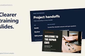 redesign your training slides into a clear branded presentation