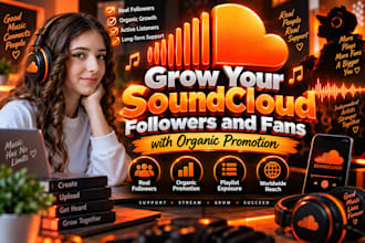 grow your soundcloud followers and fans with organic promotion