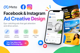 design professional facebook and instagram ad creatives