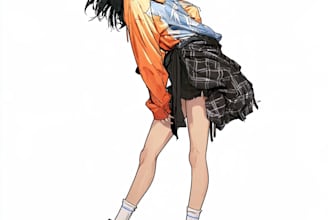 draw a anime character art for you