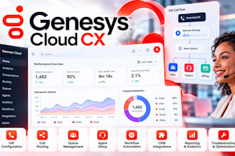 configure genesys cloud cx contact center, IVR and call routing