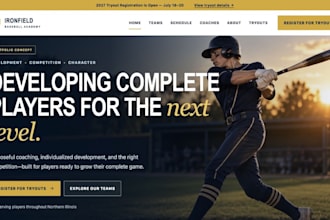 build a professional custom website for your team or business