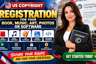 file US copyright registration for your book, music, art, photos or software
