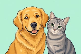 create custom dog illustrations