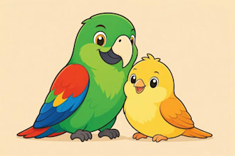 design cartoon pet portraits