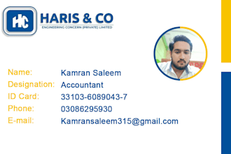 design professional employee card and visiting cards