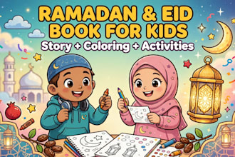 ghostwrite, design ramadan and eid islamic story kids book