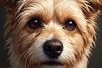 paint stunning pet portrait
