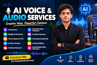 do professional ai voiceover and audio editing
