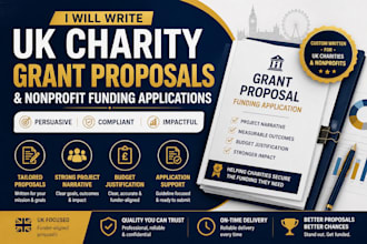 write UK charity grant proposals and nonprofit funding applications