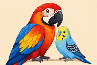 draw personalized pet illustrations