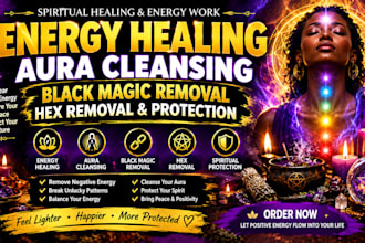 perform energy healing aura cleansing remove curse black magic family protection