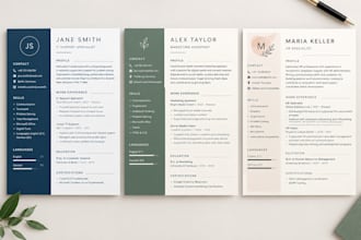 design a modern CV or resume in canva