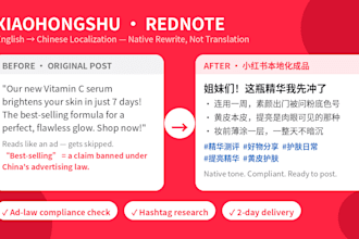 write viral xiaohongshu rednote posts with native localization