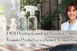 develop laundry cleaning cosmetic formula product as a chemist formulations