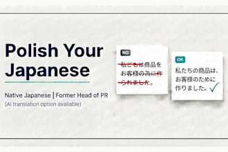 proofread and naturally polish your japanese text