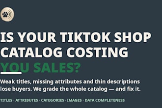 audit your tiktok shop product catalog and listing quality