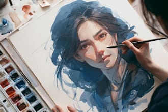 paint watercolor illustration and watercolor art