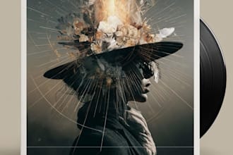 design an artistic album cover that captures your sound