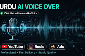 create natural urdu and english ai voice over for videos