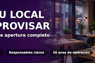 create a complete opening plan for your new restaurant