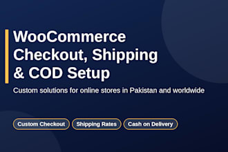 customize your woocommerce checkout shipping and cod