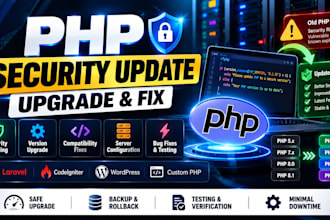 upgrade PHP version and fix laravel compatibility issues