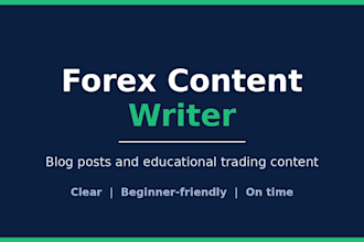 write forex blog posts and trading content for your brand