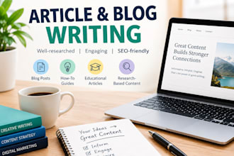 write engaging and informative articles and blog posts