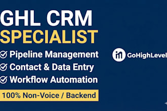 manage your gohighlevel CRM pipelines, contacts, and workflows