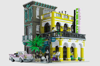 design your 3d lego moc, lego house, landmark, museum, minifigure, xml part list