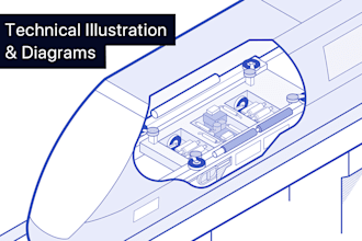 create technical illustrations for instruction manuals
