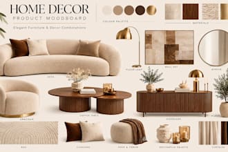 create product moodboards and realistic room visuals