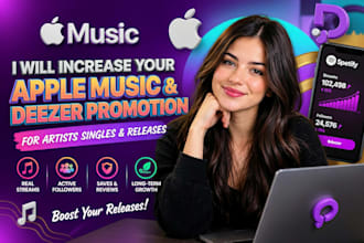 apple music and deezer music promotion for artists singles and releases