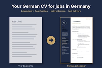 write your german CV