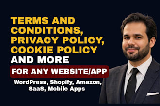 draft terms and conditions, privacy policy and other docs