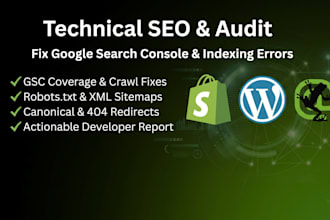 technical SEO audit and fix indexing errors