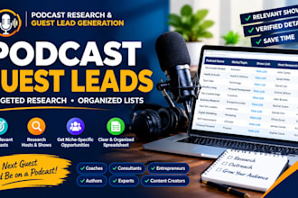build targeted podcast guest lead lists for your niche