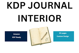 design KDP journal planner and notebook interior
