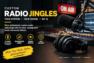 create custom ai radio jingles and professional station ids