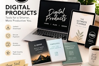 design digital plannner, hyperlink planner,digital product