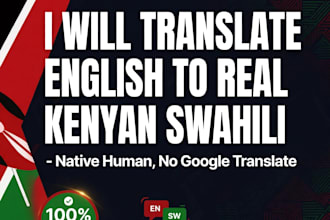 teach you real kenyan swahili and sheng to speak
