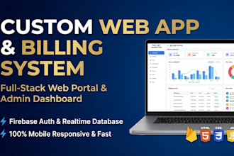 build custom web app, billing system, and admin dashboard