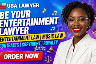 provide entertainment law and music law services be your entertainment lawyer