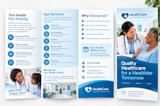 design medical brochures, healthcare pamphlets, dental and healthcare brochure