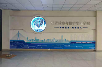 design office wall graphics and branded feature walls